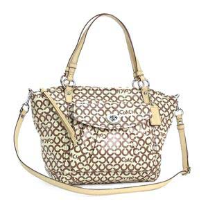 Coach(コーチ) ショルダーバッグ 13142LEAH OP ART COATED C ブラウン