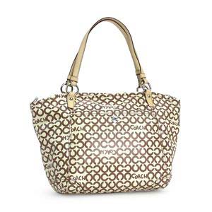 Coach(コーチ) ショルダーバッグ 13142LEAH OP ART COATED C ブラウン