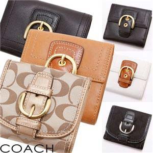 COACH(コーチ) ダブルホック財布 41262・小レザー White