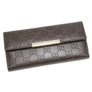 GUCCI(グッチ) 長札財布 112715 WALLET-CONTINENTAL ダークブラウン